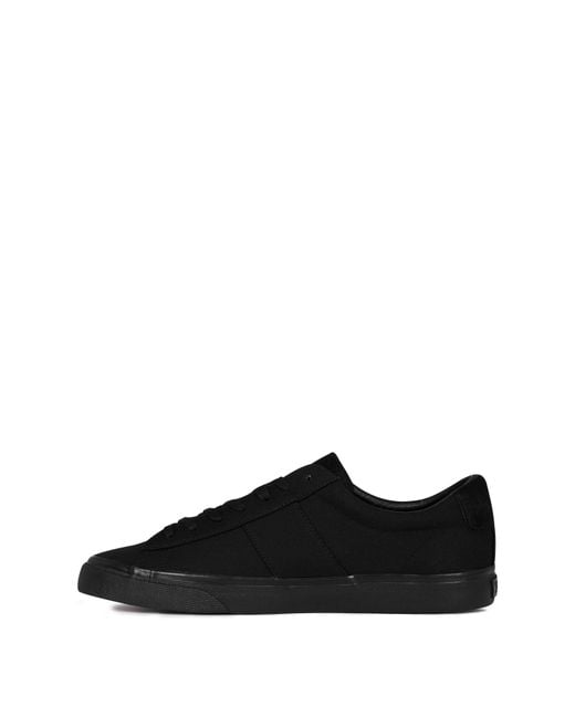 Polo Ralph Lauren Black Sayer Canvas Trainers for men