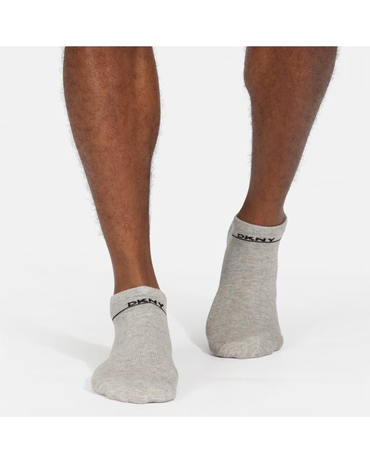 DKNY Black 6 Pack Trainer Liners Jefferson for men