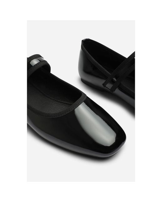 Where's That From Brown Where's Mary Jane Ballet Flats With Buckle Detail