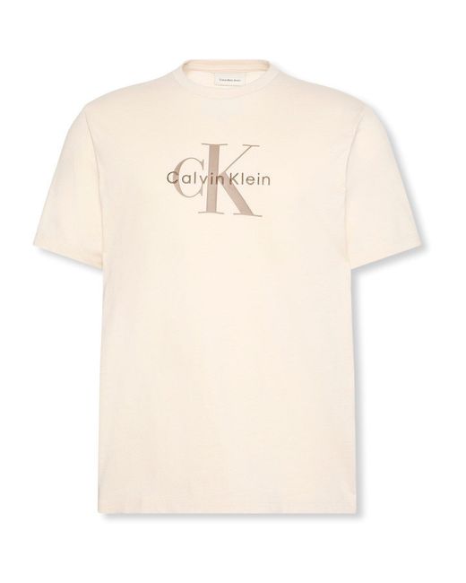 Calvin Klein Natural Monogram T-Shirt for men