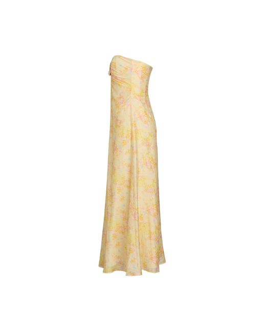 Bardot Metallic Amina Strapless Maxi Dress