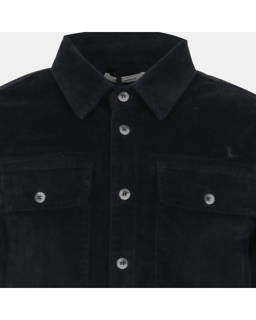 Jack Wills Blue Jw Cord Shirt Sn54 for men