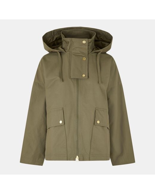 Barbour Green Cecile Shower Proof Rain Anorak