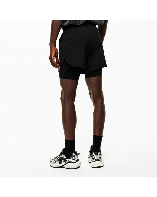 REPRESENT 247 Black Performance Gym Shorts for men