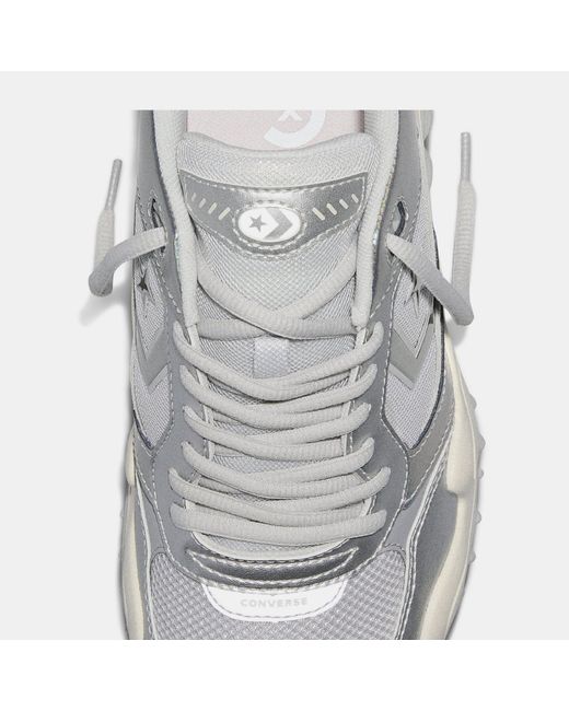 Converse Gray Wave Motion Platform Trainers