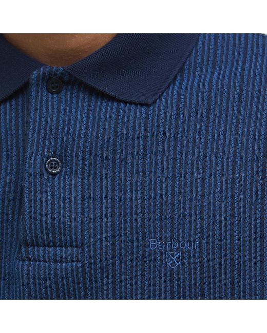 Barbour Blue B.Li Harworth Short Sleeve Polo Shirt for men
