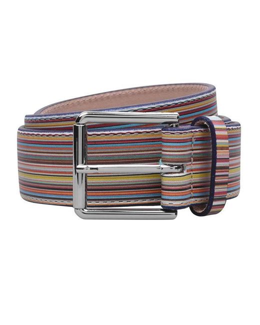 Paul Smith Multicolor Stripe Belt for men