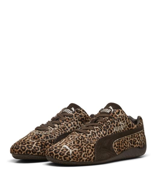 PUMA Brown Speedcat Pony Low-Top Trainers