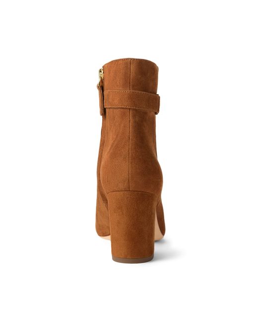 Ralph Lauren Brown Kellie Ankle Heeled Boot