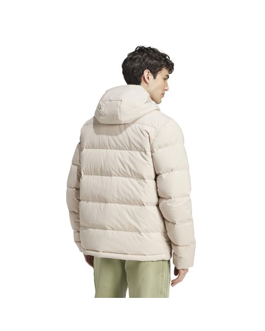 Adidas Natural Helionic Hooded Down Jacket for men