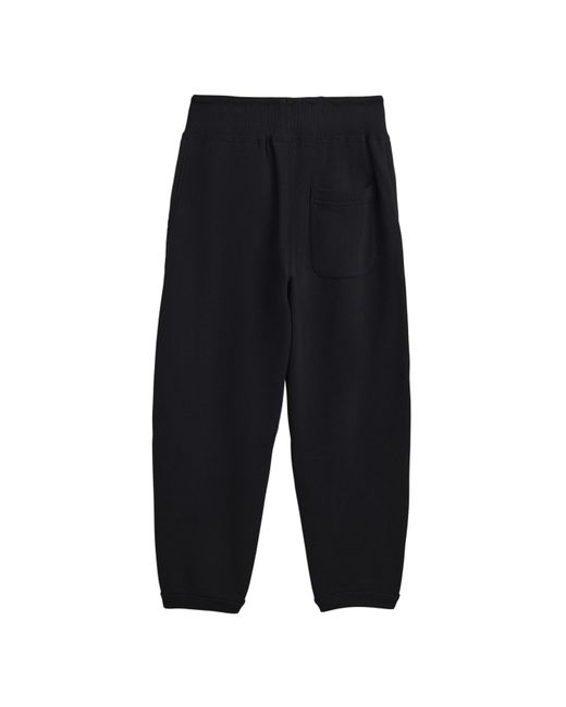 Y-3 Black Open Hem Woven Tracksuit Joggers for men