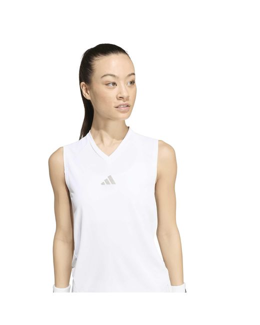 Adidas White Wim Performance Vest