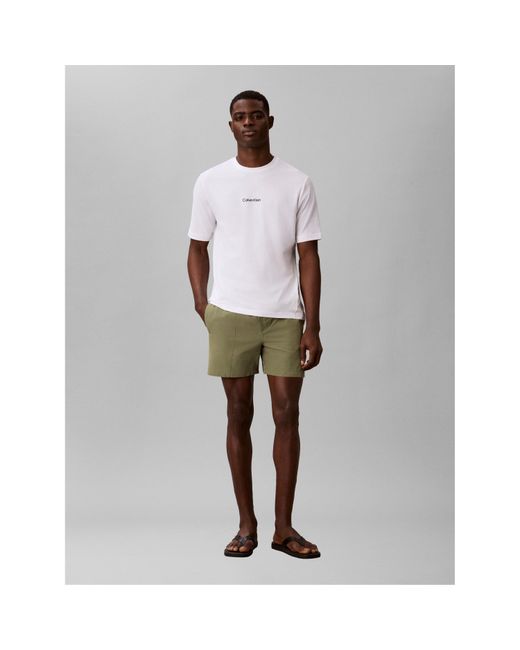 Calvin Klein White Logo T-Shirt for men