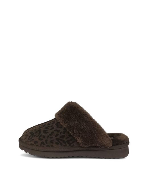 Jack Wills Brown Mule Slippers Ladies