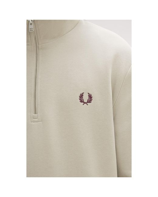 Fred Perry Natural Fredperry Half Zip Top for men