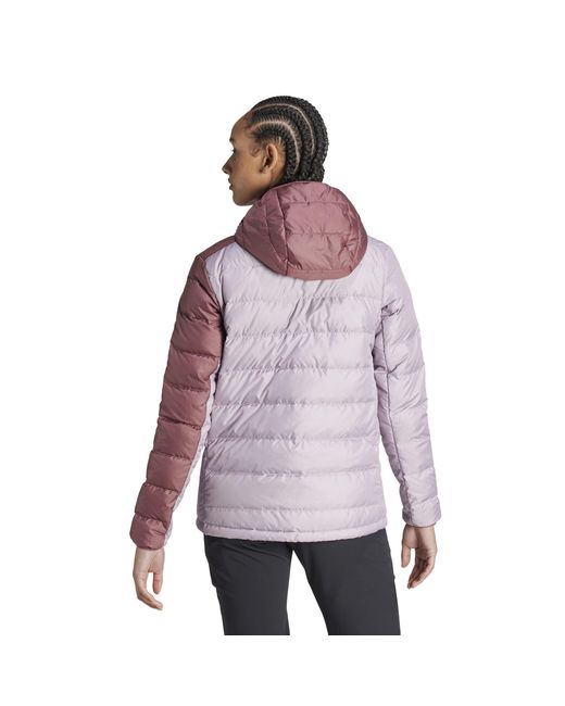 Adidas Purple Terrex Multi Light Down Jacket