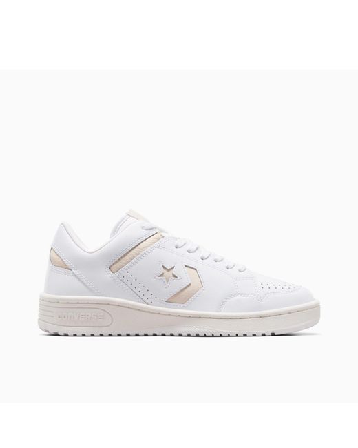 Converse White Adults Weapon Leather Low-Top Trainers