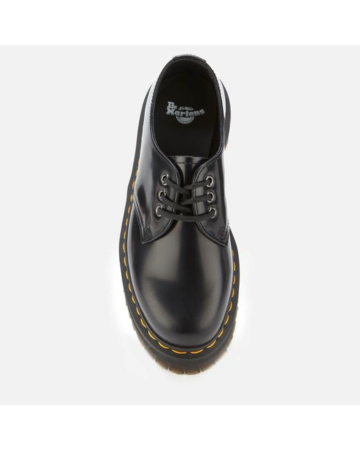 Dr. Martens Black 1461 Quad Platform Shoes
