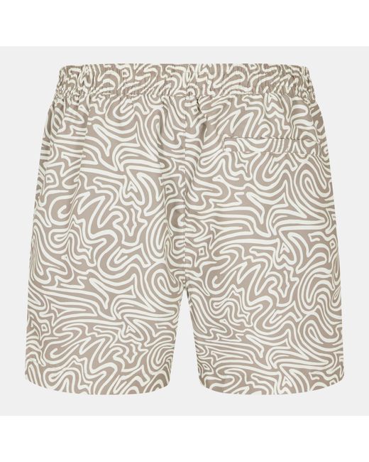 Threadbare Natural Contour Swim Shorts for men