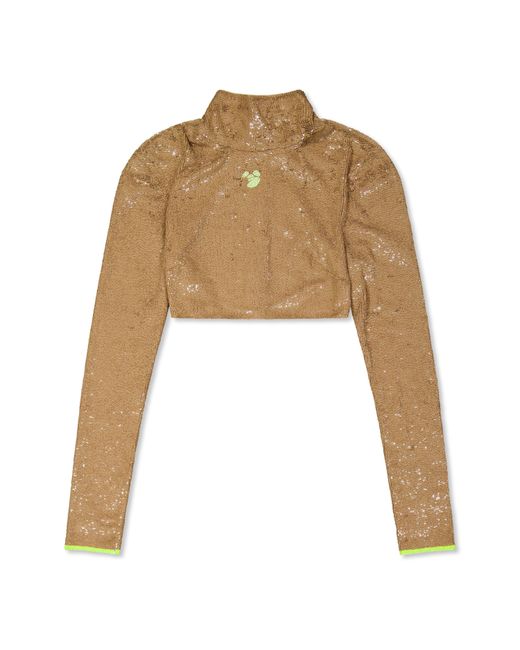 Off-White c/o Virgil Abloh Natural Long Sleeve Zip Jacket