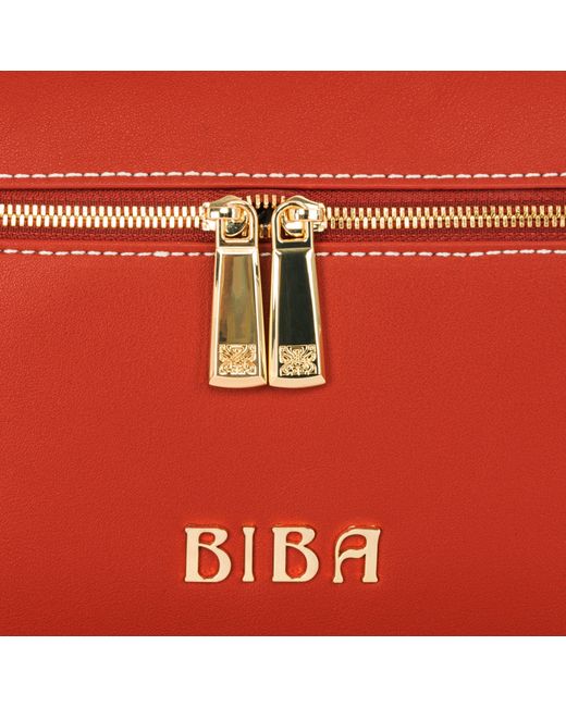 Biba Red Leather Chloe