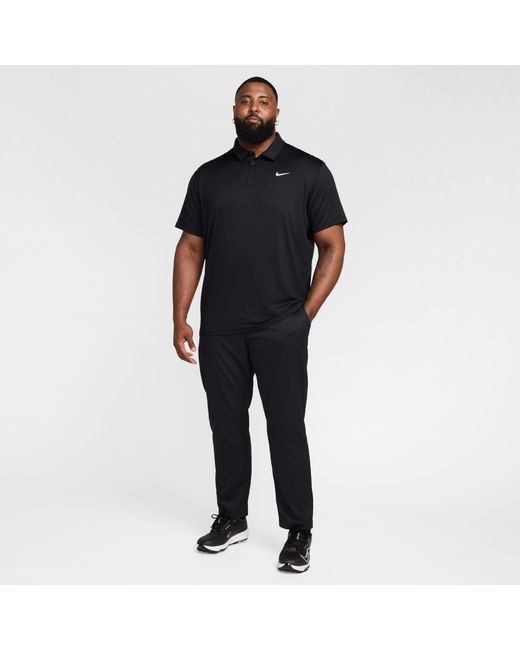 Nike Black Df Tour Solid Polo for men