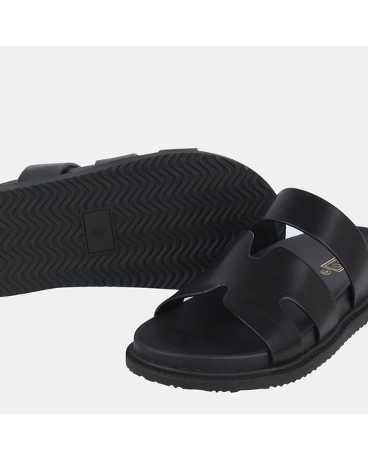 Miso Black Hermes Flat Sandals