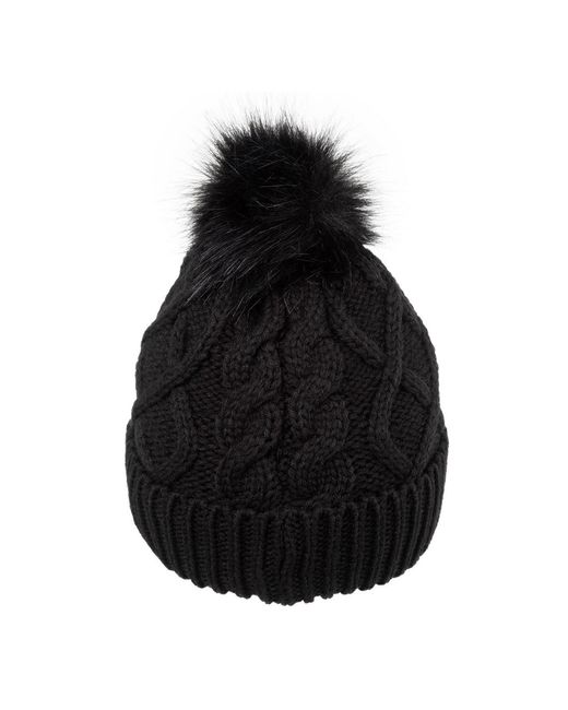 Gelert Black Cable Knitted Beanie