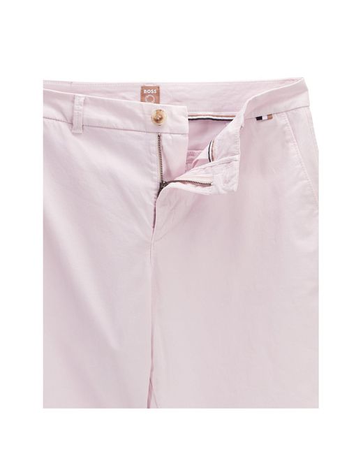 Boss Pink Tachini2 Chino Trousers, Chino Style