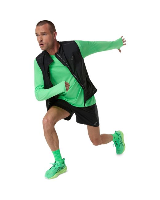 Asics Green Road Sl Long Sleeve Performance Running Top for men