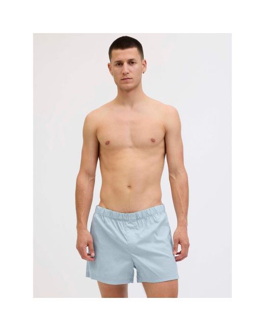 Jack & Jones Blue 3-Pack Milano Woven Boxers for men