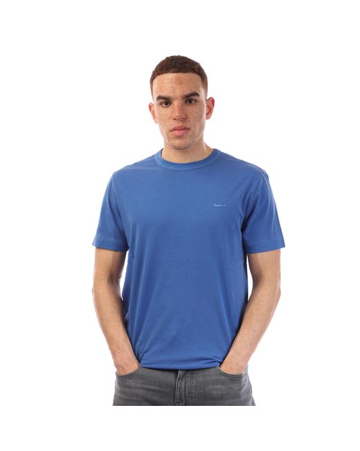 Gant Blue Sunfaded T-Shirt for men