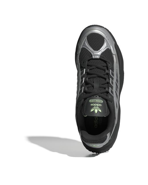 Adidas Originals Black Ozmillen Chunky Platform Low-Top Trainers