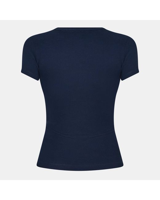 Tommy Hilfiger Blue Tj Badge Rib Regular Fit T-Shirt