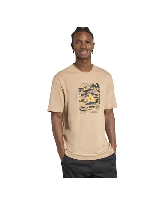 Adidas Natural Graphic Logo T-Shirt for men