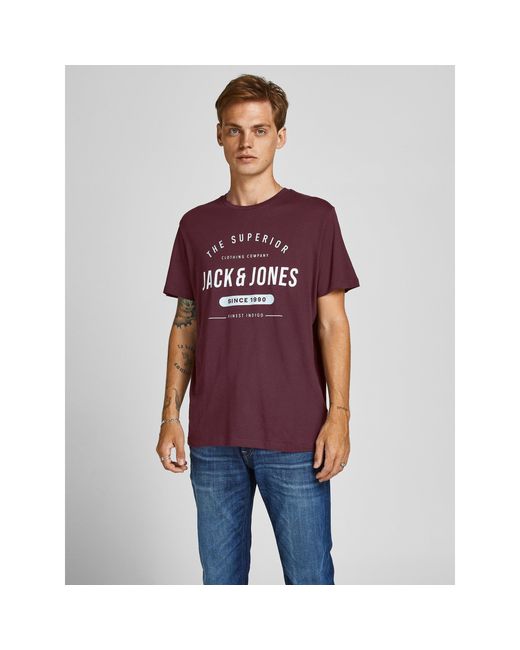 Jack & Jones Multicolor Urban 5 Pack Short Sleeve T Shirt for men