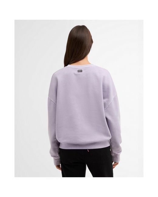 Barbour Purple Crew Sweatshirt