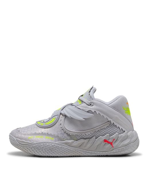 PUMA Gray Mb.05 Metallic Basketball Trainers for men