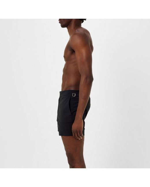 Tom Ford Blue Compact Poplin Swim Shorts for men