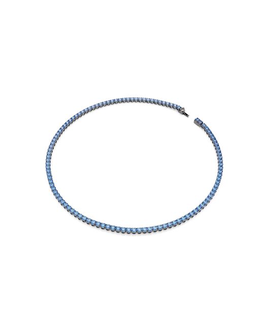 Swarovski Blue Matrix Choker Necklace