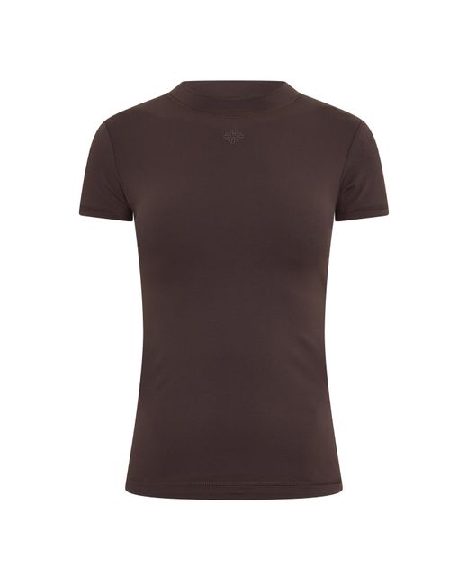 The Couture Club Brown Sculpting Stretch Emblem Baby T-Shirt