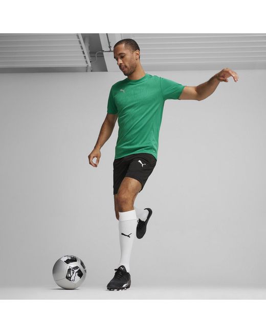 PUMA Green Teamfinal Training Short-Sleeve Performance T-Shirt for men