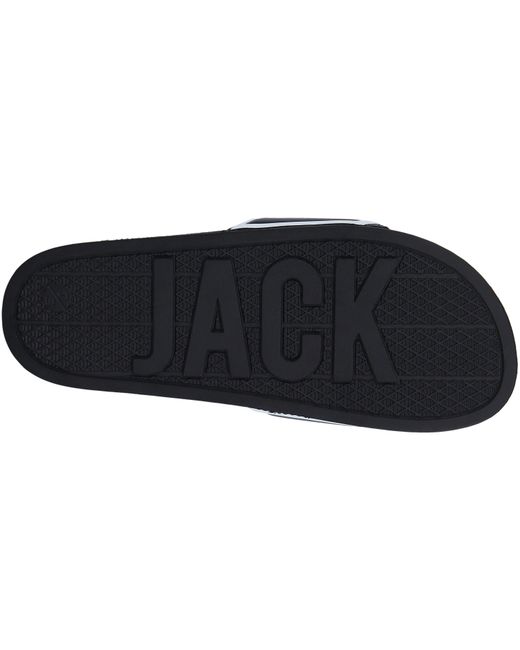Jack Wills Black Jack Logo Sliders for men