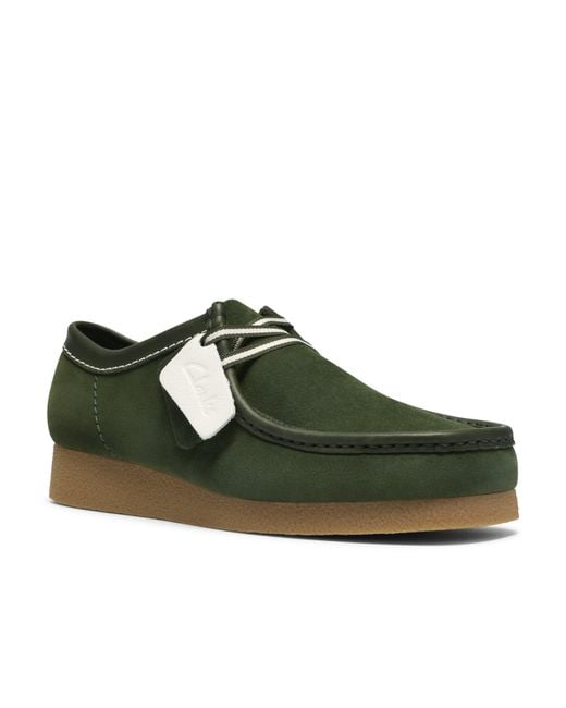 Clarks Green Wallabee Moc Toe Formal Shoes for men