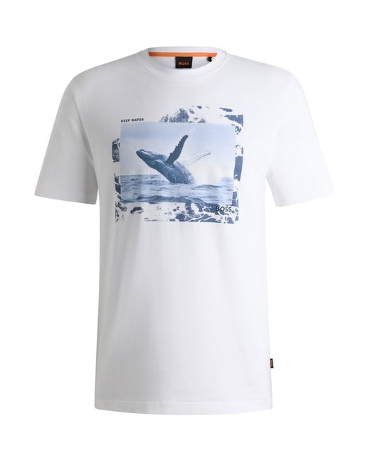 Boss Blue Dunetrace Regular Fit T-Shirt for men