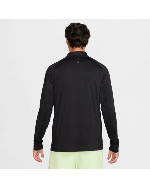Nike Black Stride Dri-Fit 1/4-Zip Running Top for men
