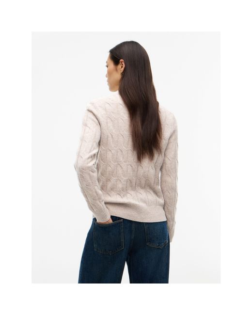 Tommy Hilfiger Pink Tommy Wool Cbl Knit Ld64