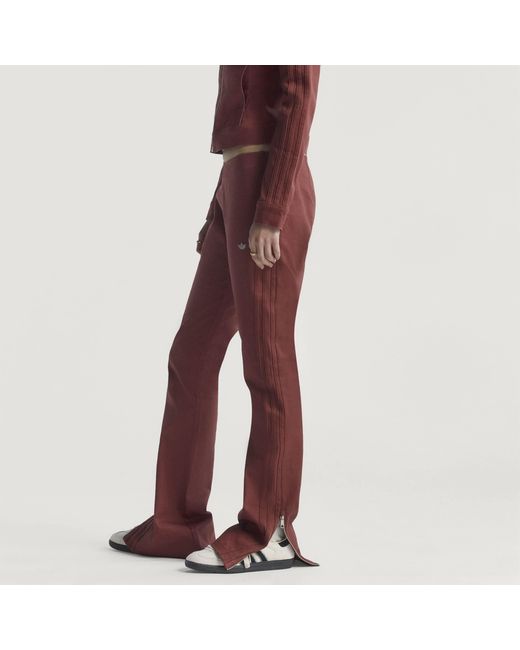 Adidas Red Closed Hem Fleece Joggers for men