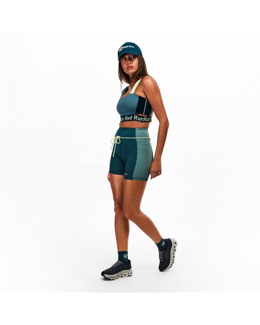 Red Run Green Skyline Cycling Shorts