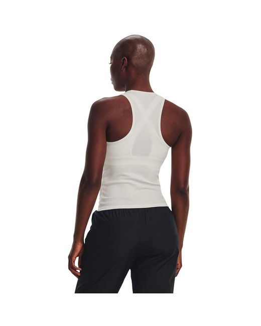 Under Armour White Project Rock Rib Tank